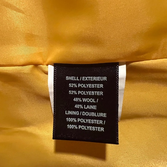 Sam Edelman “mustard yellow” lined wool blend coat. Large. Excellent condition! - Picture 10 of 10